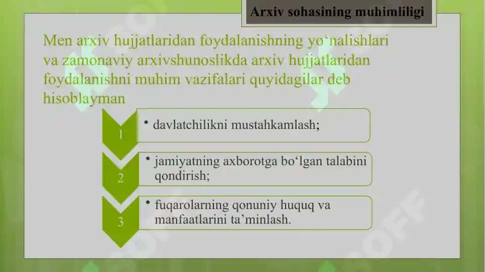 Arxivchilik faoliyati 4