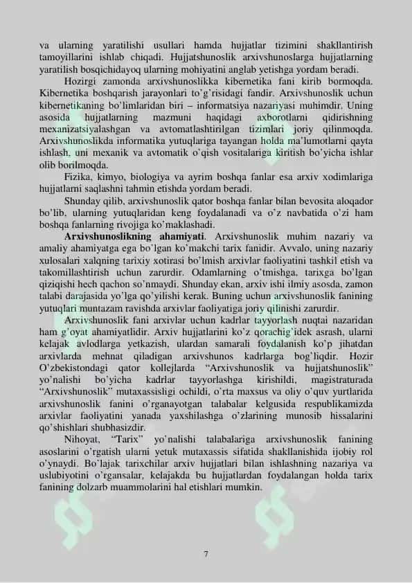 Ma’ruzalar matni 7