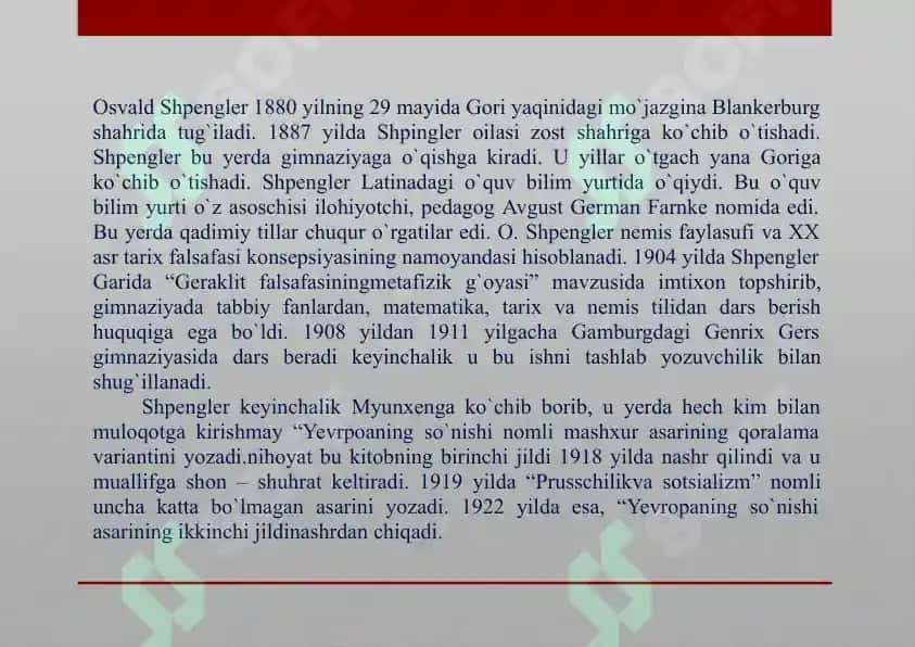 SHPENGLERNING TARIX FALSAFASI 2