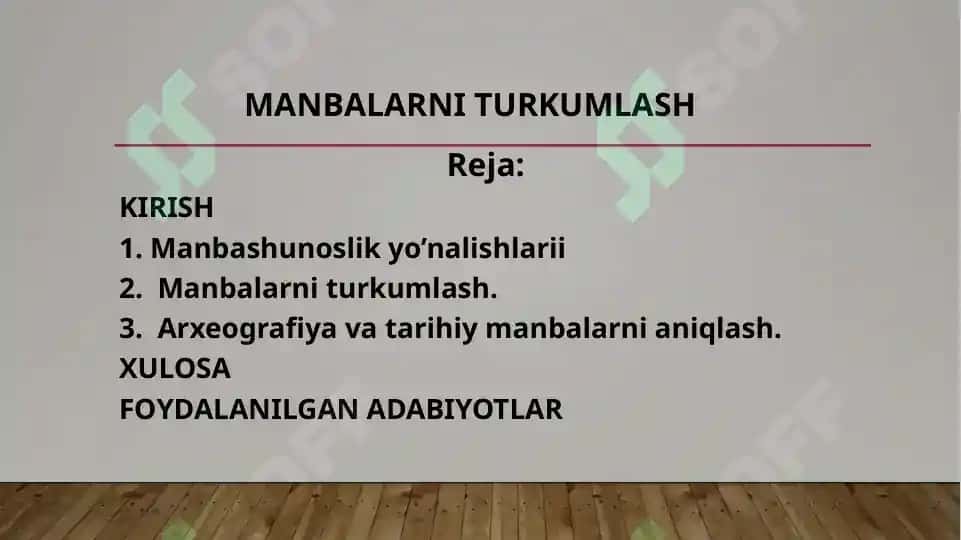 Nazariy va yozma manbashunoslik 2