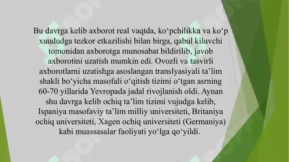Masofaviy ta'lim va uning ahamiyati 4