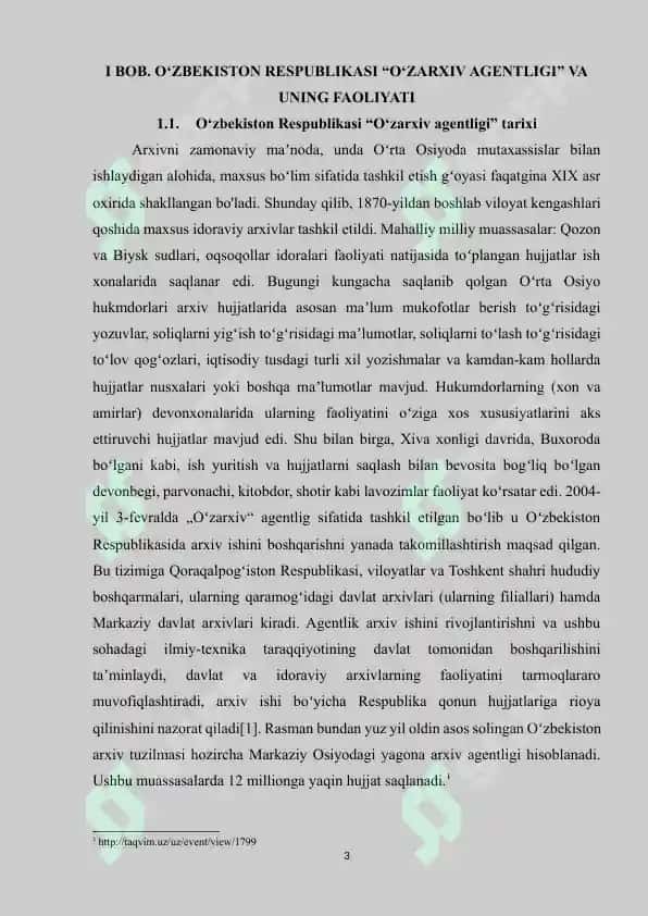 O‘ZBEKISTON RESPUBLIKASI “O‘ZARXIV AGENTLIGI”NING YEVROOSIYO HUDUDIY BO'LIMIGA A’ZO BO‘LISHI VA YEVROOSIYODAGI ARXIV KENGASHI YIG‘ILISHLARIDAGI ISHTIROKLARI 3
