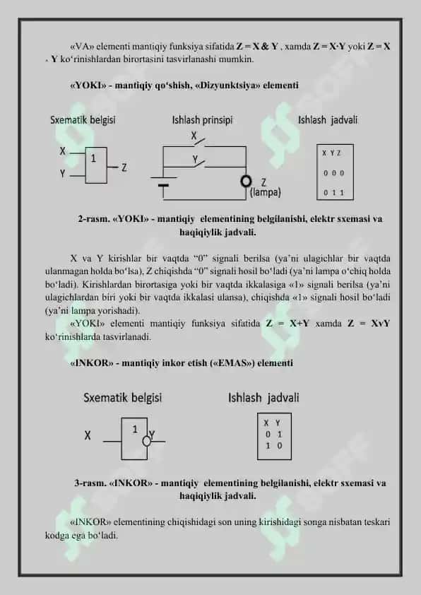 Mantiqiy VA elementini tranzistor orqali tushuntirish 4