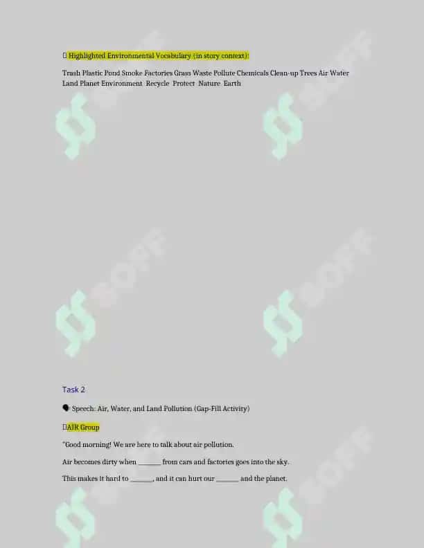 environment lesson plan 4