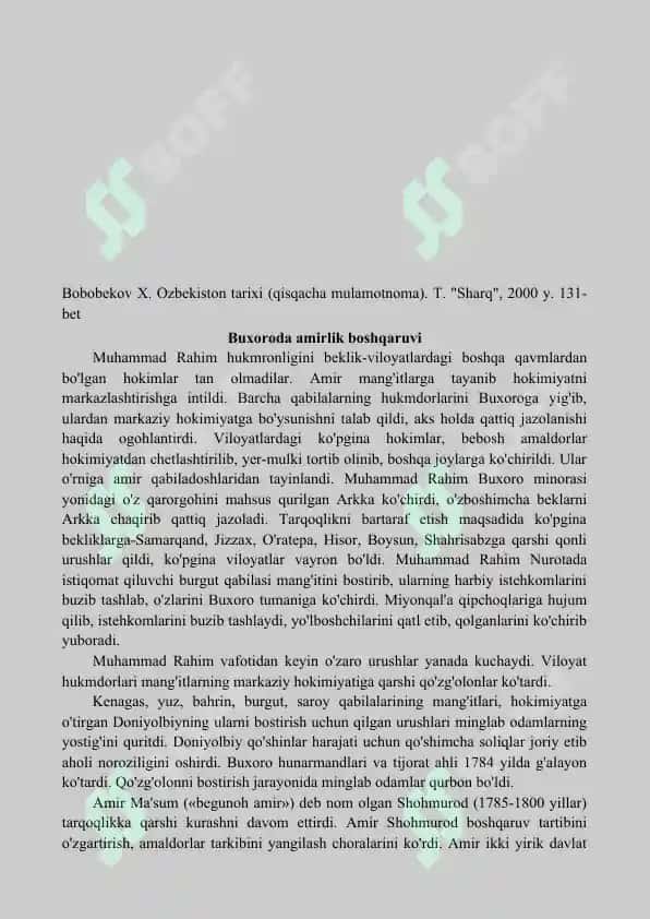 Buxoro amirligining tashkil topishi 2