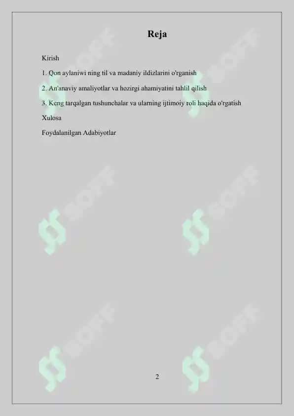 Qon aylaniwi 2