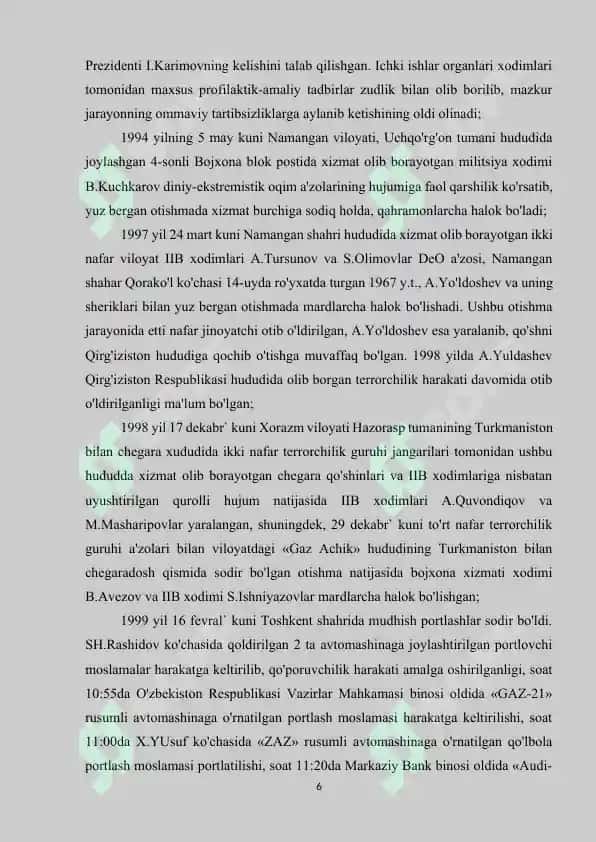 O‘ZBEKISTON RESPUBLIKASI ICHKI ISHLAR VAZIRLIGI 6
