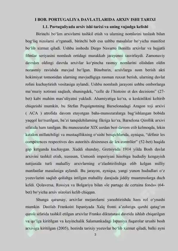 PORTUGALIYA DAVLATLARIDA ARXIV ISHI TARIXI 3