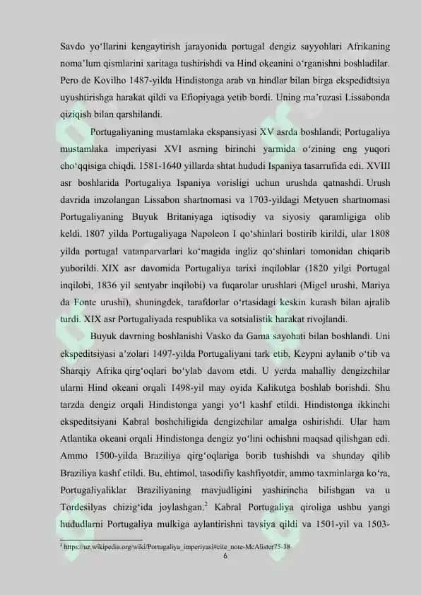 PORTUGALIYA DAVLATLARIDA ARXIV ISHI TARIXI 6
