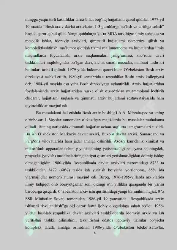 Qoraqalpog‘iston Respublikasi Markaziy Davlat Arxivi 8