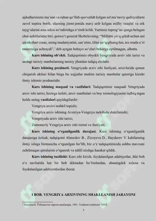 VENGRIYADA ARXIV ISHI TARIXI 3