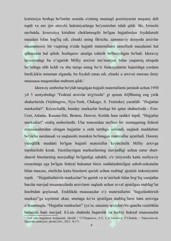 AQSH ZAMONAVIY ARXIV TIZIMI 4