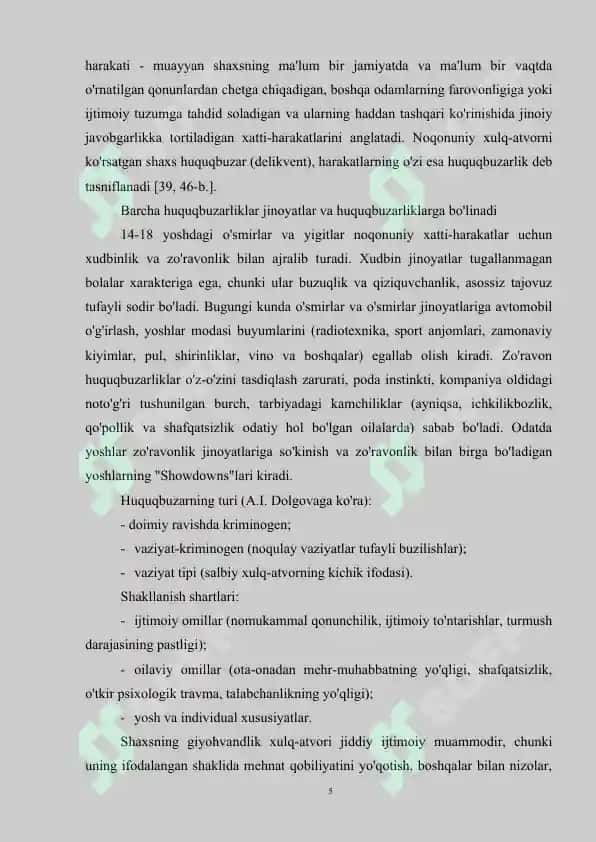 Deviant xulq, ijtimoiy-pedagogik muammo sifatida 5