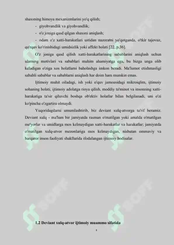 Deviant xulq, ijtimoiy-pedagogik muammo sifatida 8