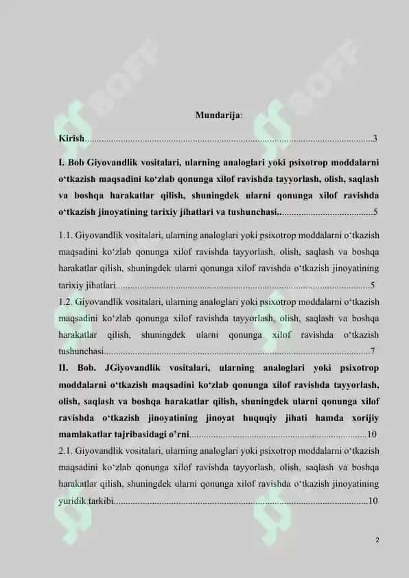 O‘qotar qurolning, o‘q-dorilarning, o‘qotar qurol asosiy qismlarining, portlovchi moddalarning, portlatish vositalarining yoki portlatish qurilmalarining qonunga xilof muomalasi 2