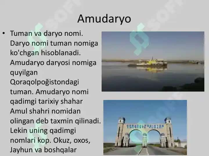 Qoraqolpoğiston Respublikasi toponimlari 2