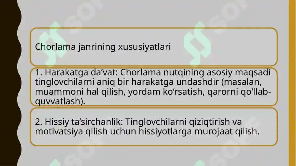 Chorlama janri mohiyati 2