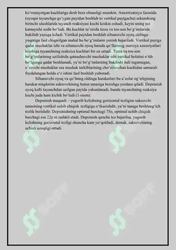 Yugurib kelib uzunlikka sakrash texnikasi 4