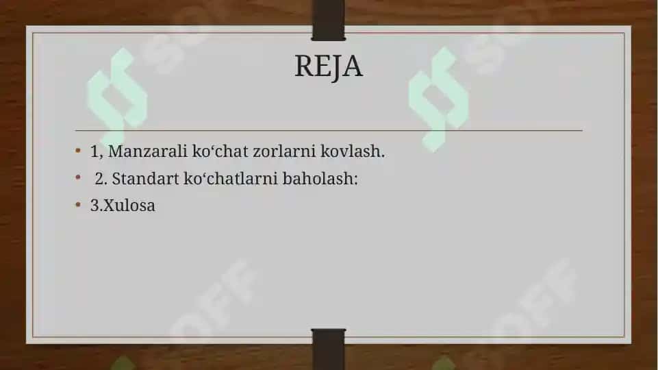 Ko‘chatlar kavlash va standartlar 2