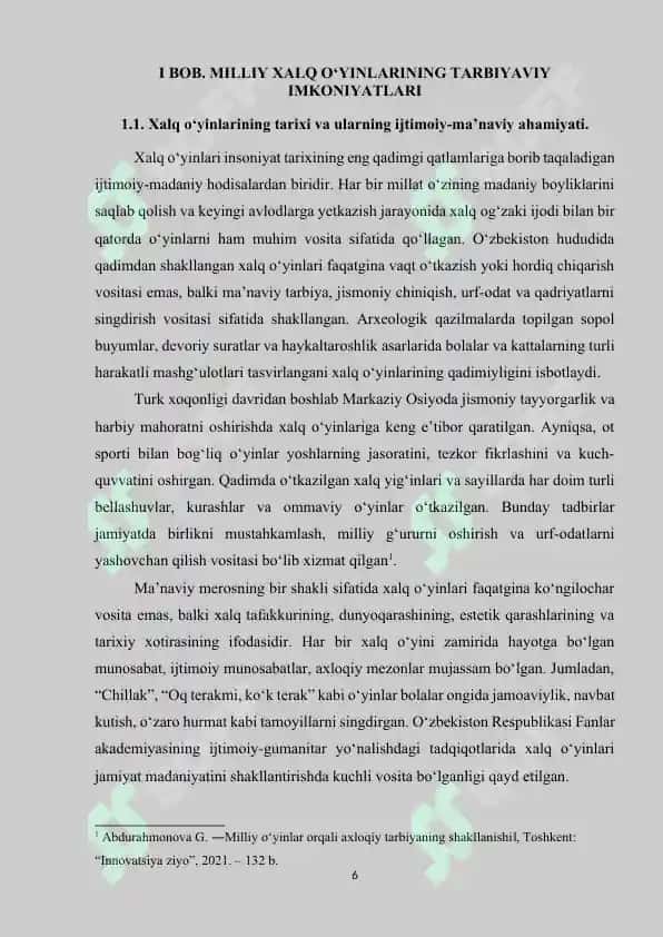 Milliy xalq oʻyinlari asosida bolalarda odob-axloqni oʻrgatish 6
