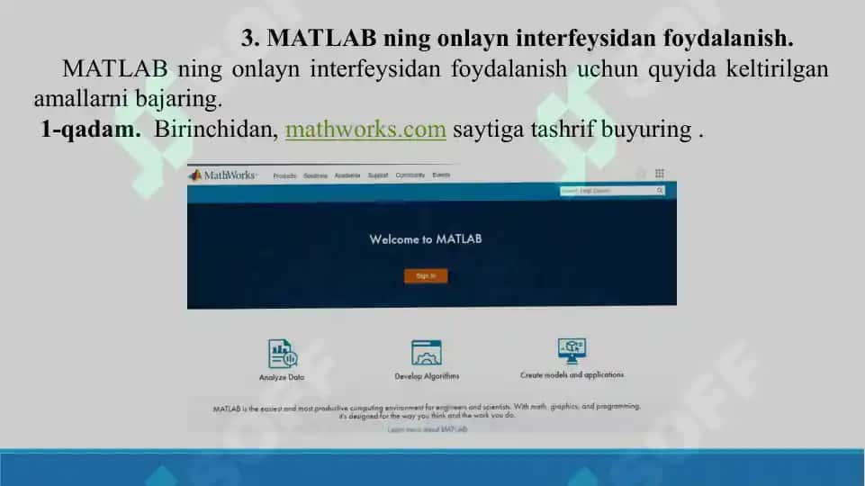 MATLAB dasturining simulink paketi. Taqdimot 20 bet. 5
