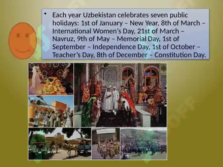 HOLIDAYS IN UZBEKISTAN. 2