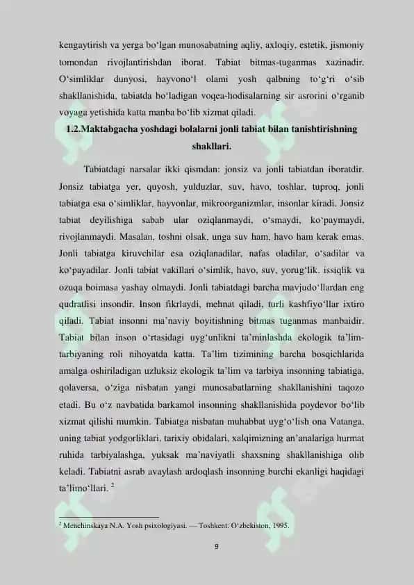MAKTABGACHA TA’LIM TASHKILO‘LLARIDA YER MAYDONCHASINI TASHKIL ETISH. 7