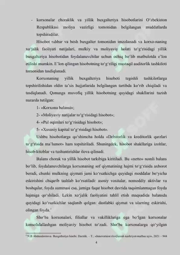 Moliyaviy hisobotni tuzish va uni taqdim qilish tartibi 4