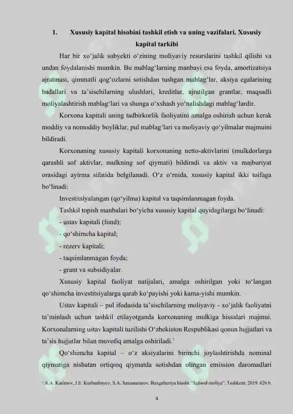 Xususiy kapital 4