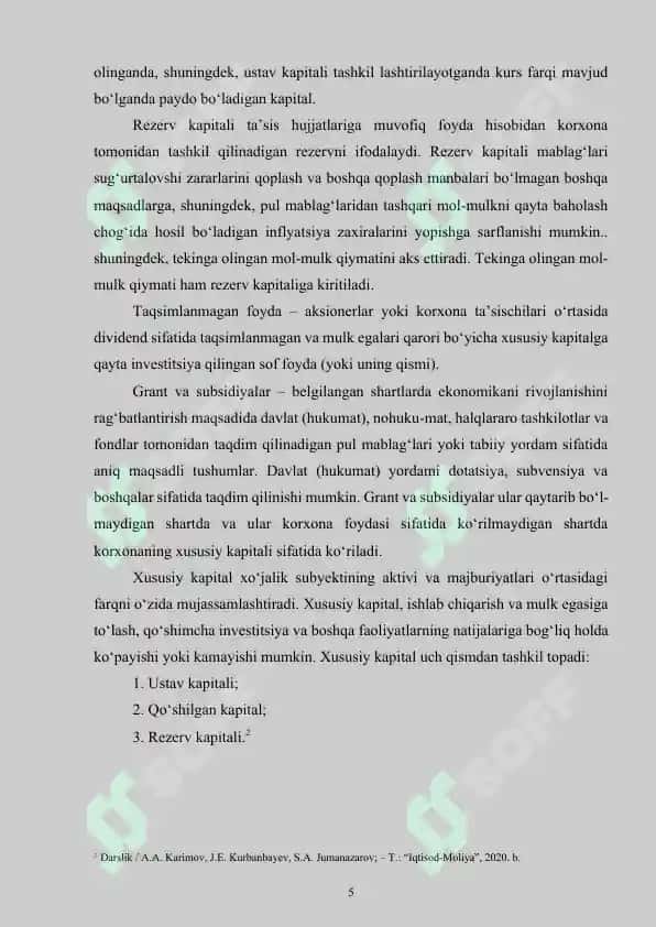 Xususiy kapital 5