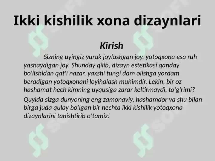 Ikki kishilik xona dizaynlari 2