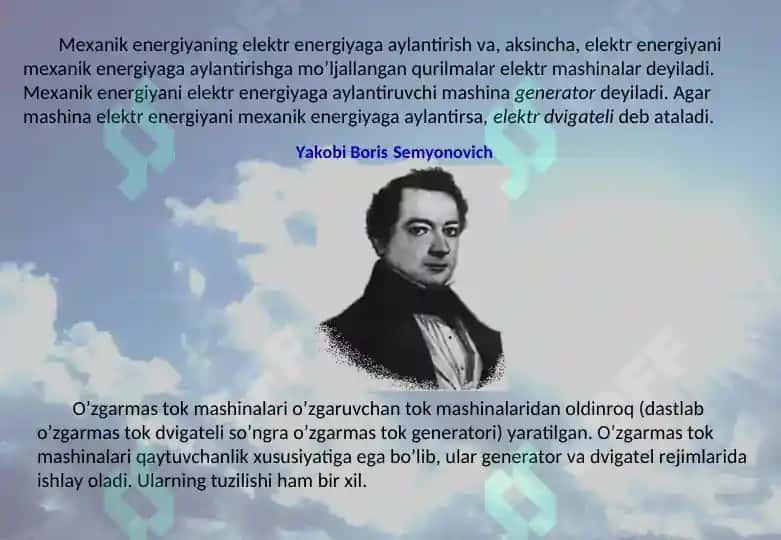 О‘zgarmas tok mashinasining generator rejimda ishlashi 2