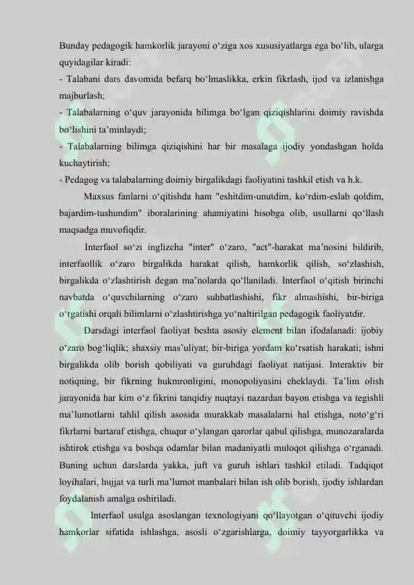 Maxsus fanlarni o‘qitishda pedagogik va axborot texnologiyalari 7