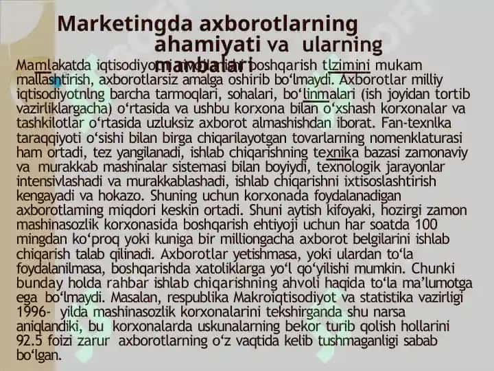Marketing axborot tizimi 2