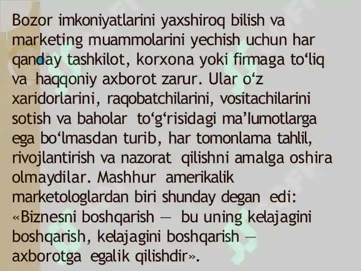 Marketing axborot tizimi 3
