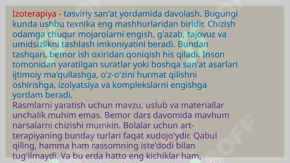Ijodkorlik terapiyasi Rasim chizish. Kollaj. BUYUKLAR MANIPULYATSIYASI 8