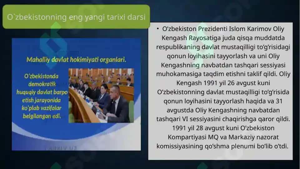 O`zbekistonning o`ziga xos istiqlol va taraqqiyot yo`li 4