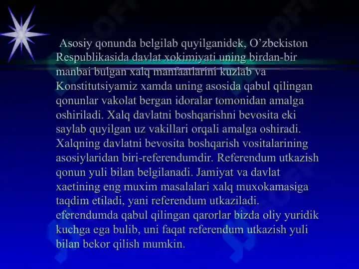 O’zbekistonda demokratik, fuqarolik jamiyat asoslarining shakillanishi, amalga oshirilgan siyosiy reformalar 3