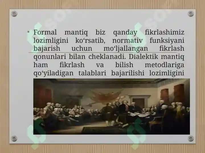 Ontologik va munosabatdosh kategoriyalarning uyg'unligi 7