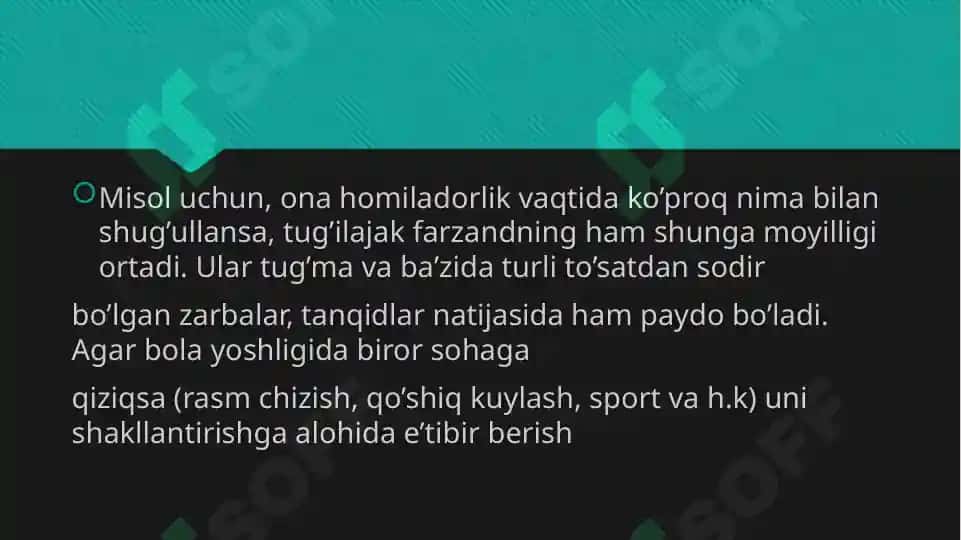 Psixologik Qobiliyat rivojlanishiga Taʼsir qiluvchi omillar 3
