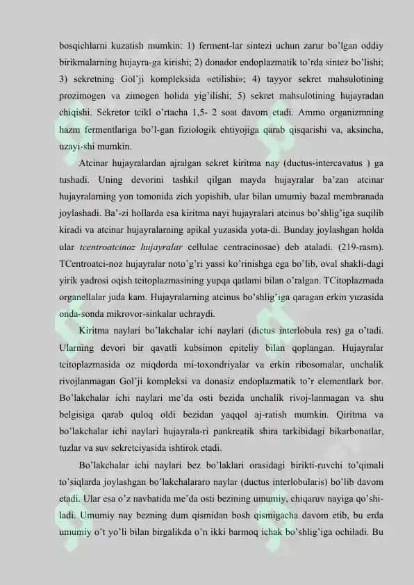 Me’da osti va buyrak usti bezining tuzilishi 5