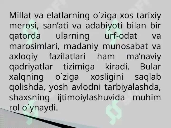 Oilada milliy qadryatning ajralmas qismi 4