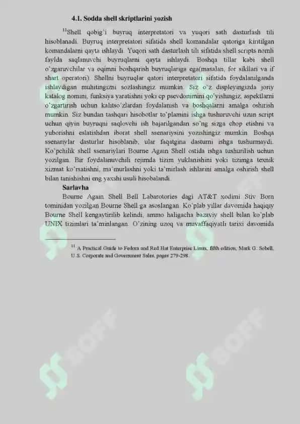 Shell komanda  qobig`ida ishlash 2
