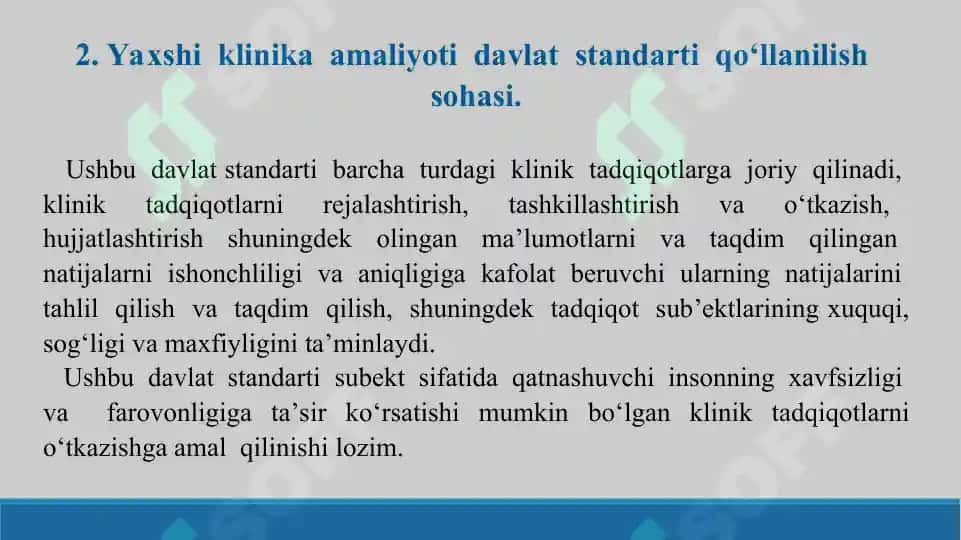Klinik tadqiqotlar. Yaxshi klinika amaliyoti (GCP). Taqdimot 19 bet. 5