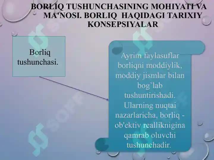 Borliq (ontologiya) va rivojlanish falsafasi 3