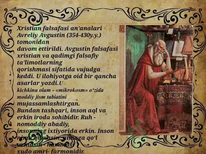 Falsafiy tafakkur taraqqiyotining bosqichlari g'arb falsafasi 7