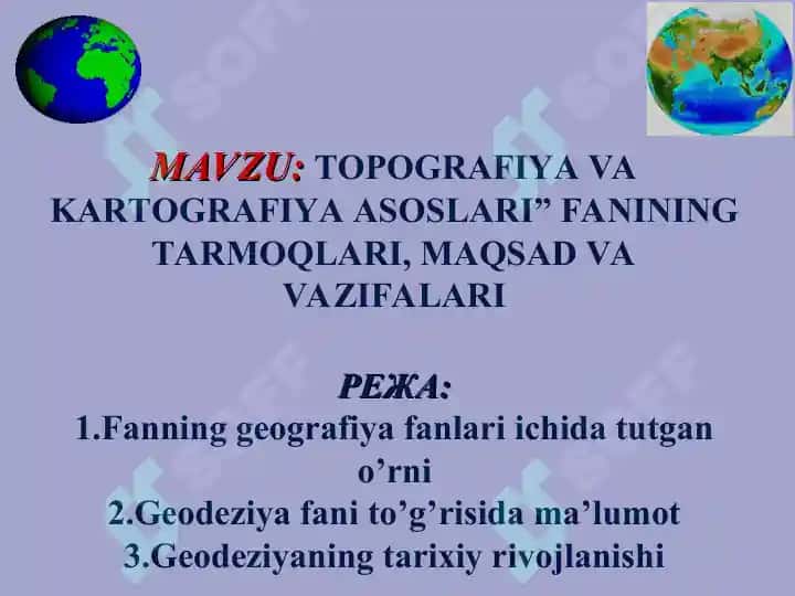 Topografiya va kartografiya asoslari 3