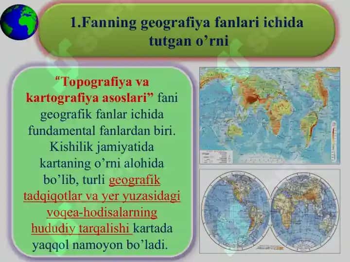 Topografiya va kartografiya asoslari 4