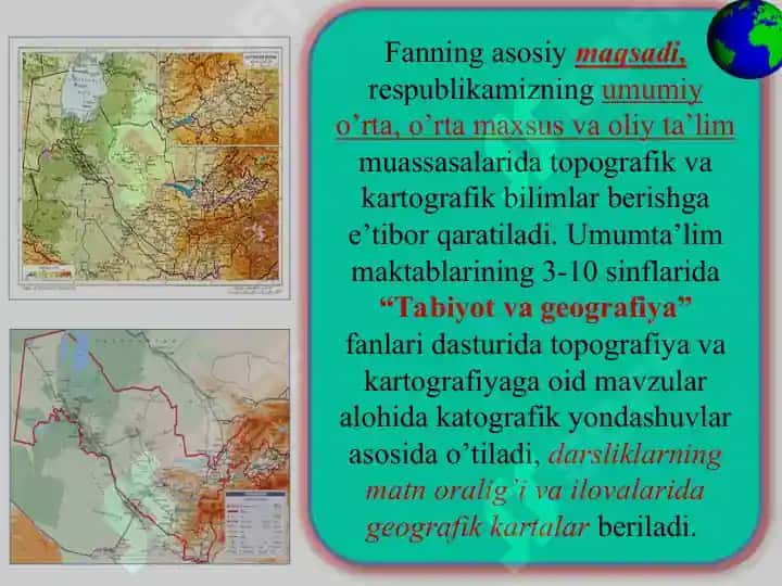 Topografiya va kartografiya asoslari 5