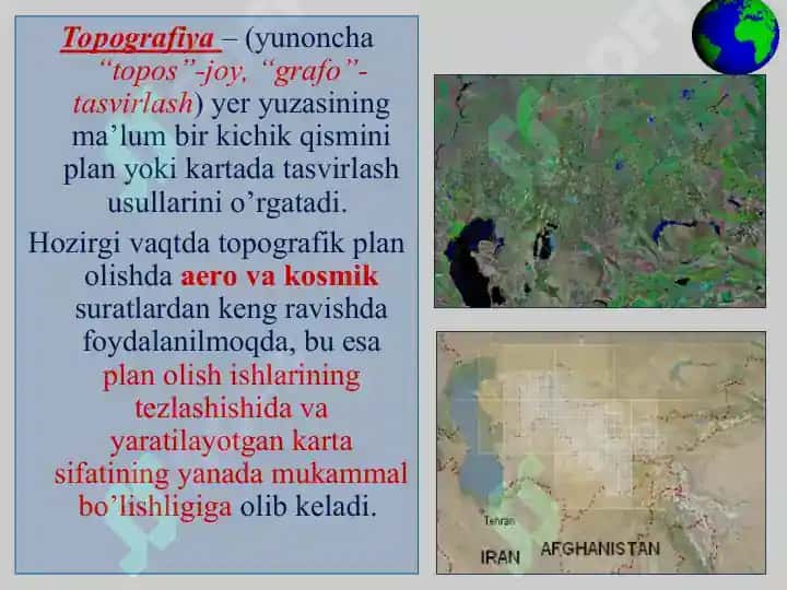 Topografiya va kartografiya asoslari 7